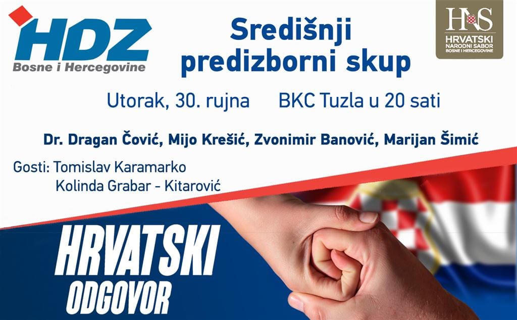 HDZBiH TV obavijest